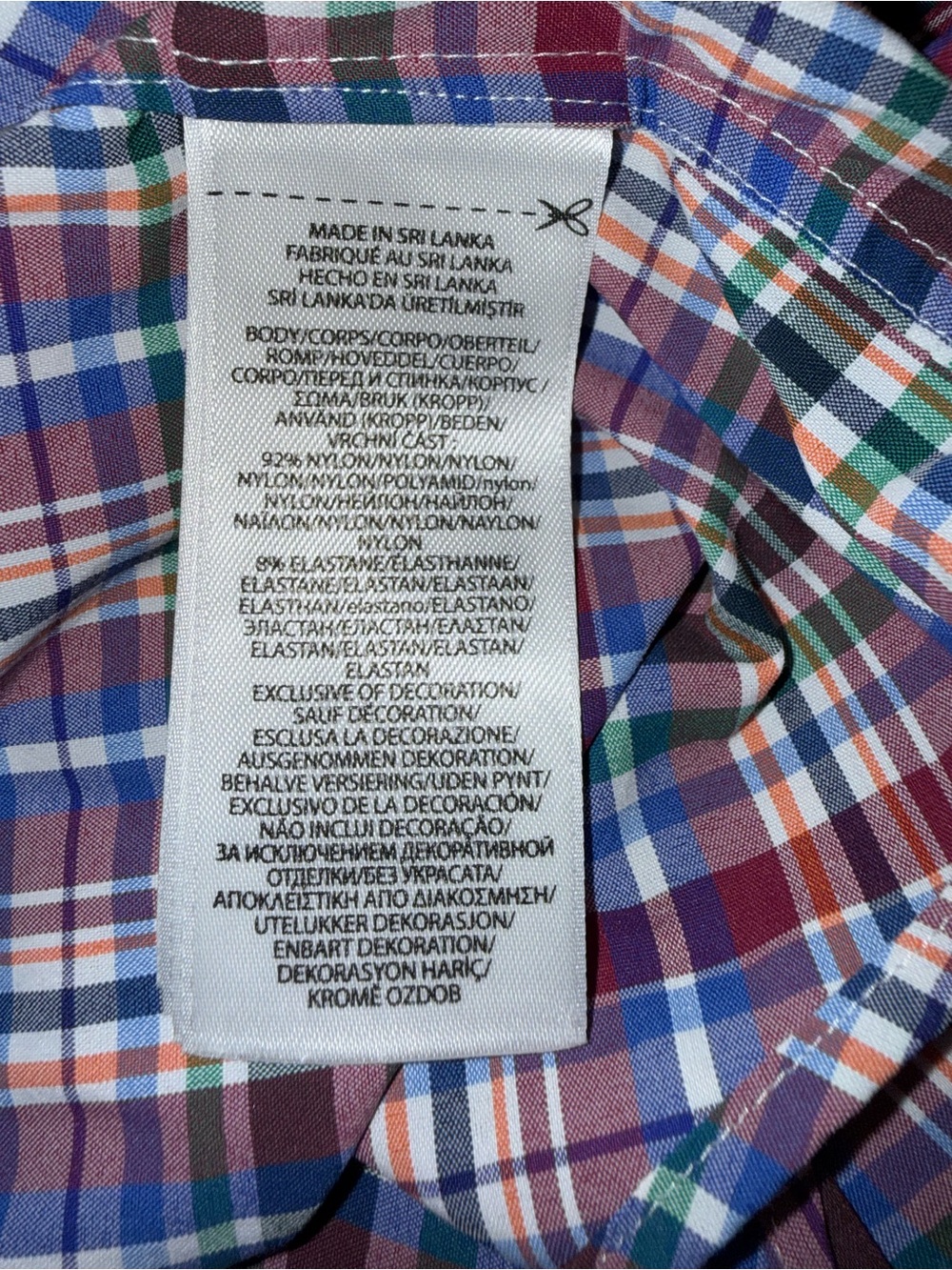 Ralph Lauren Polo Red/Pink Blue & White Plaid Button-Down Shirt, XXL - Picture 4 of 4